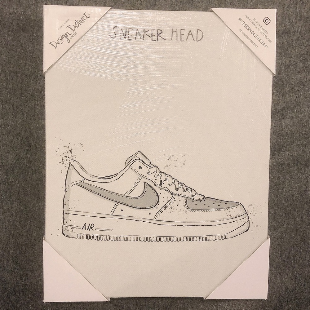 Sneaker Head Canvas Wall Art